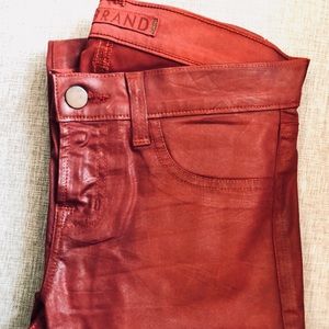 J Brand red wax jeans - size 25